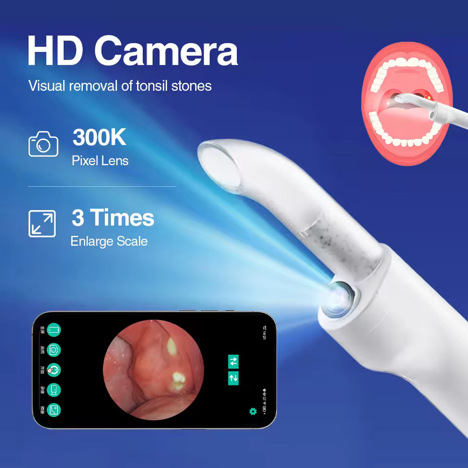 Electric Tonsil Stone Remover with Camera